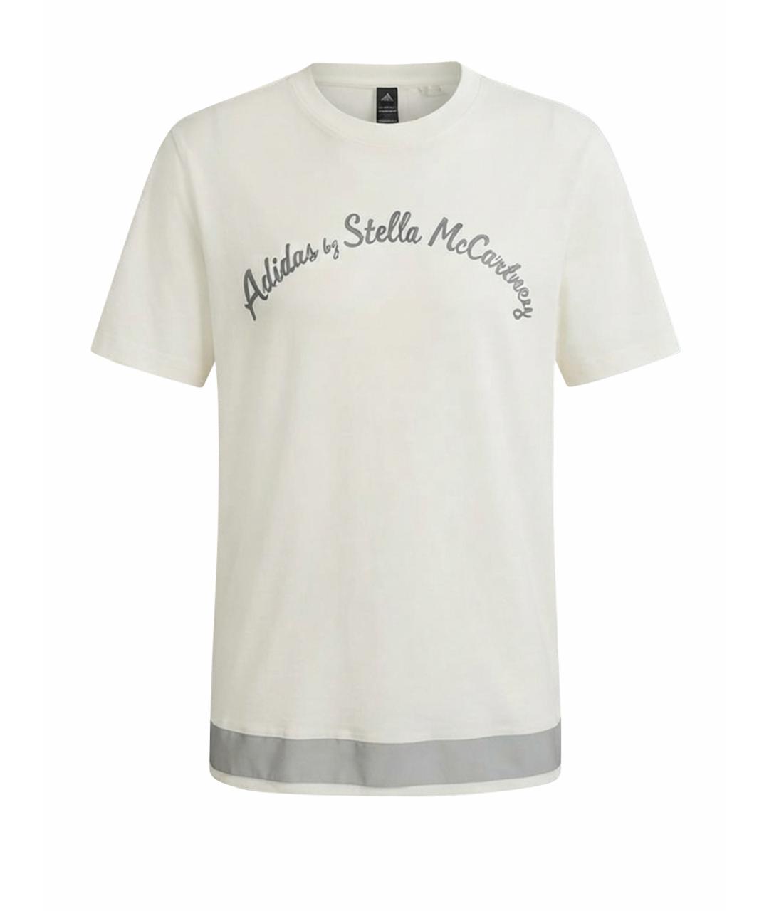 ADIDAS BY STELLA MCCARTNEY Белая хлопковая футболка, фото 1