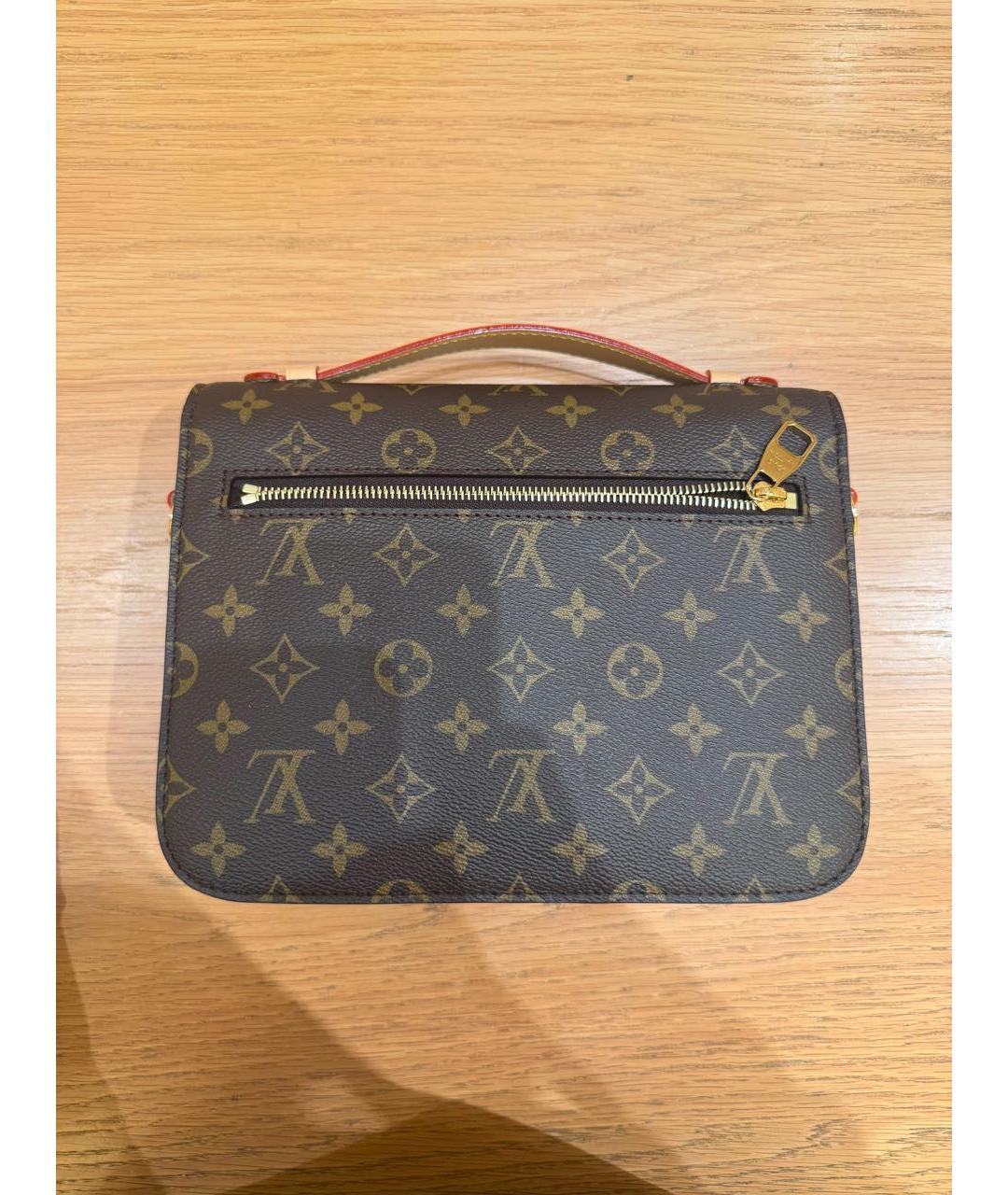 LOUIS VUITTON Коричневая канва барсетка, фото 2