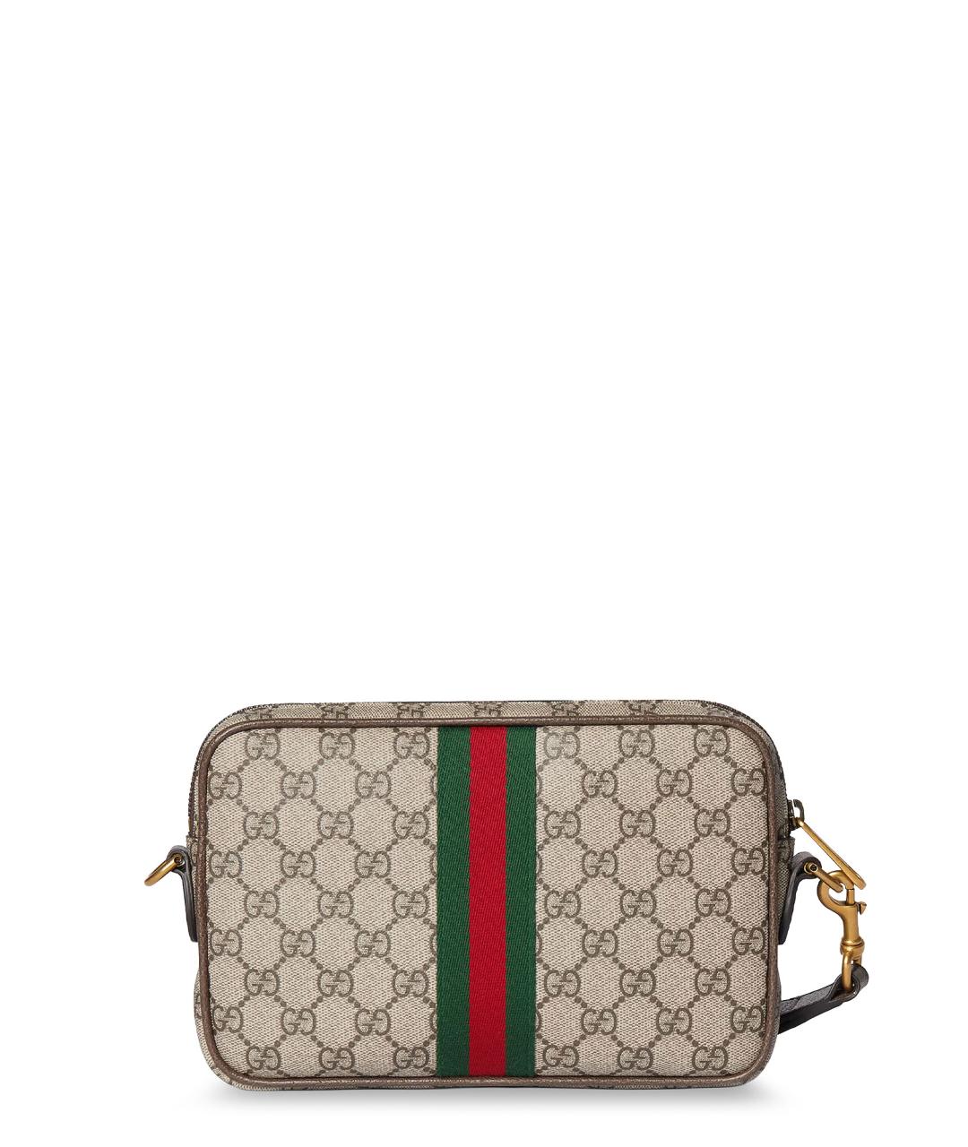 GUCCI Бежевая тканевая барсетка, фото 2