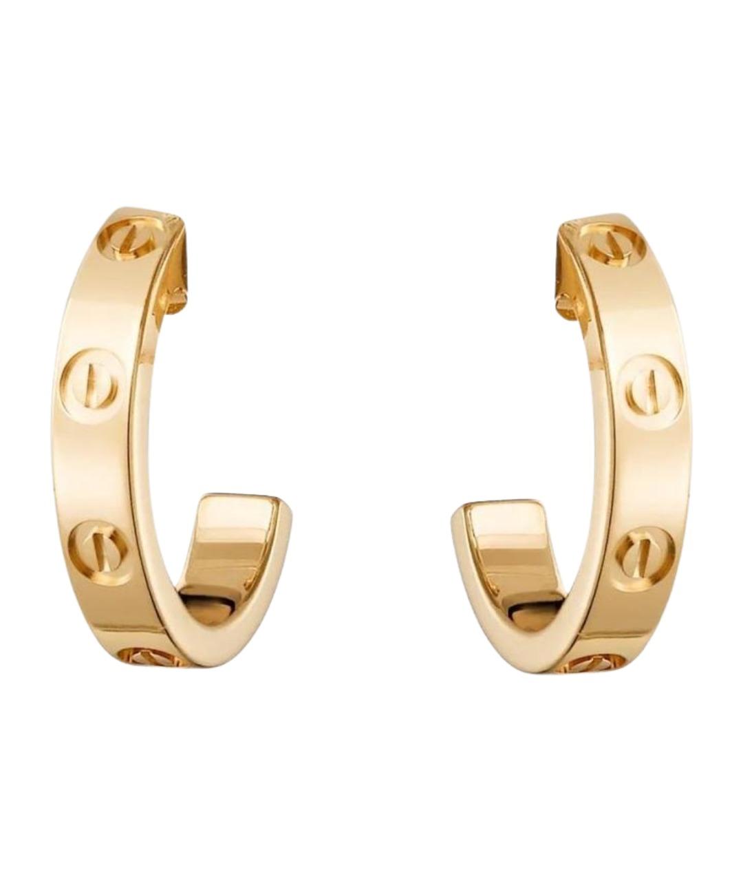 CARTIER Золотые серьги из желтого золота, фото 1