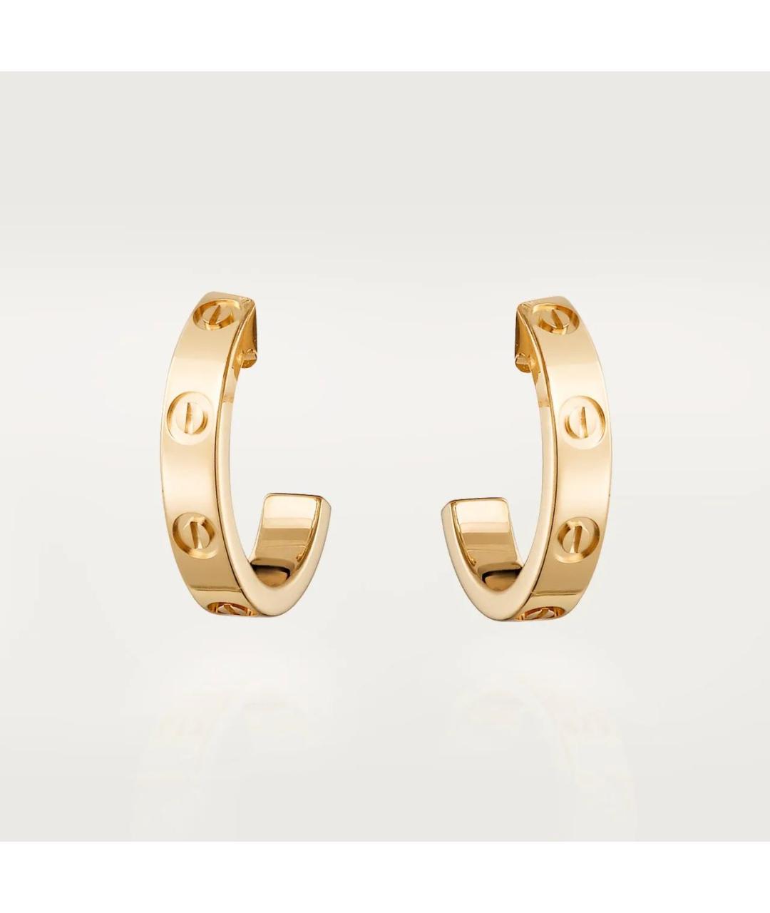 CARTIER Золотые серьги из желтого золота, фото 7