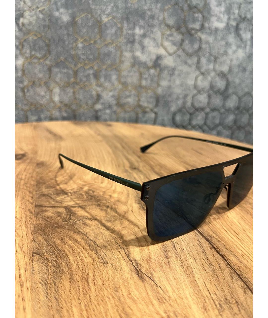 EMPORIO ARMANI Темно-синие пластиковые солнцезащитные очки, фото 3