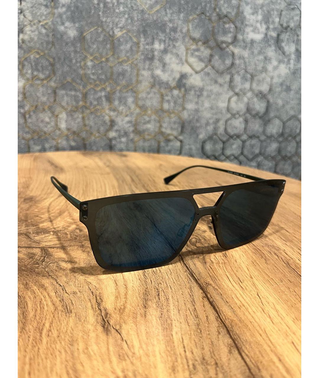 EMPORIO ARMANI Темно-синие пластиковые солнцезащитные очки, фото 2