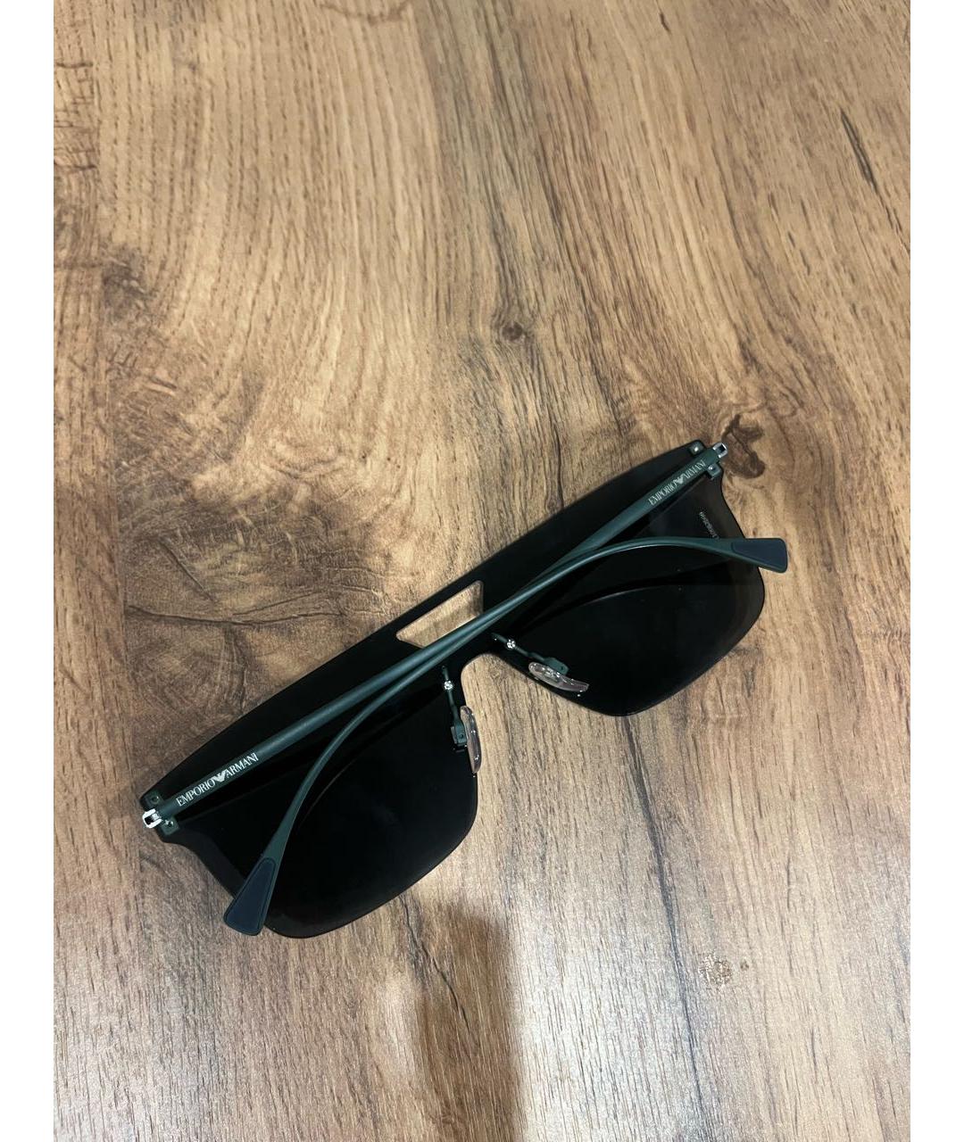 EMPORIO ARMANI Темно-синие пластиковые солнцезащитные очки, фото 4