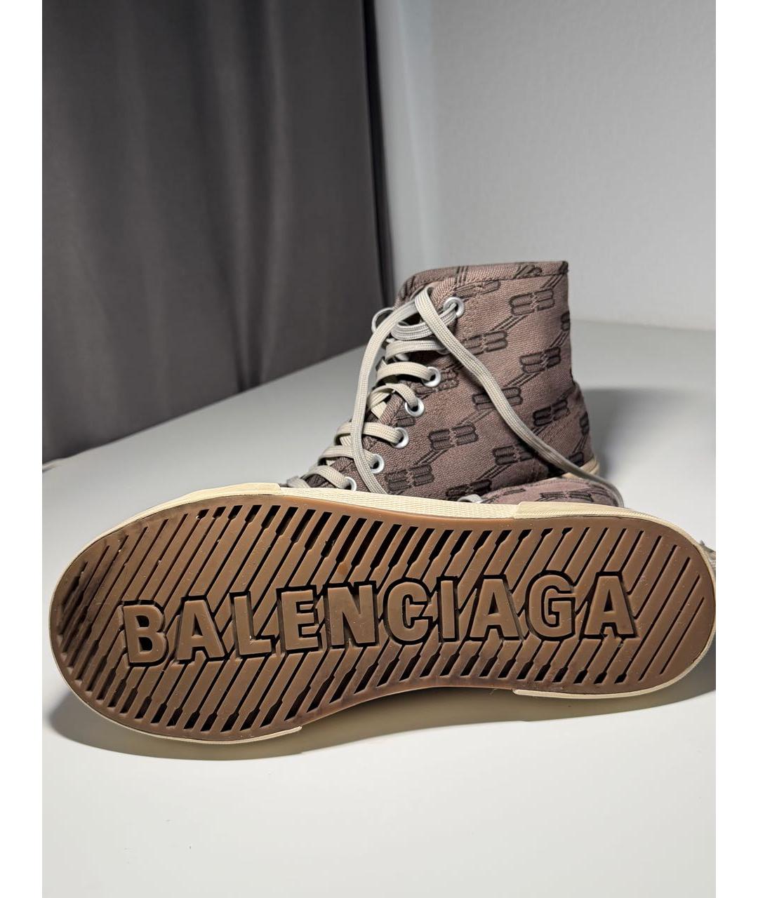 BALENCIAGA Серые текстильные кеды, фото 6