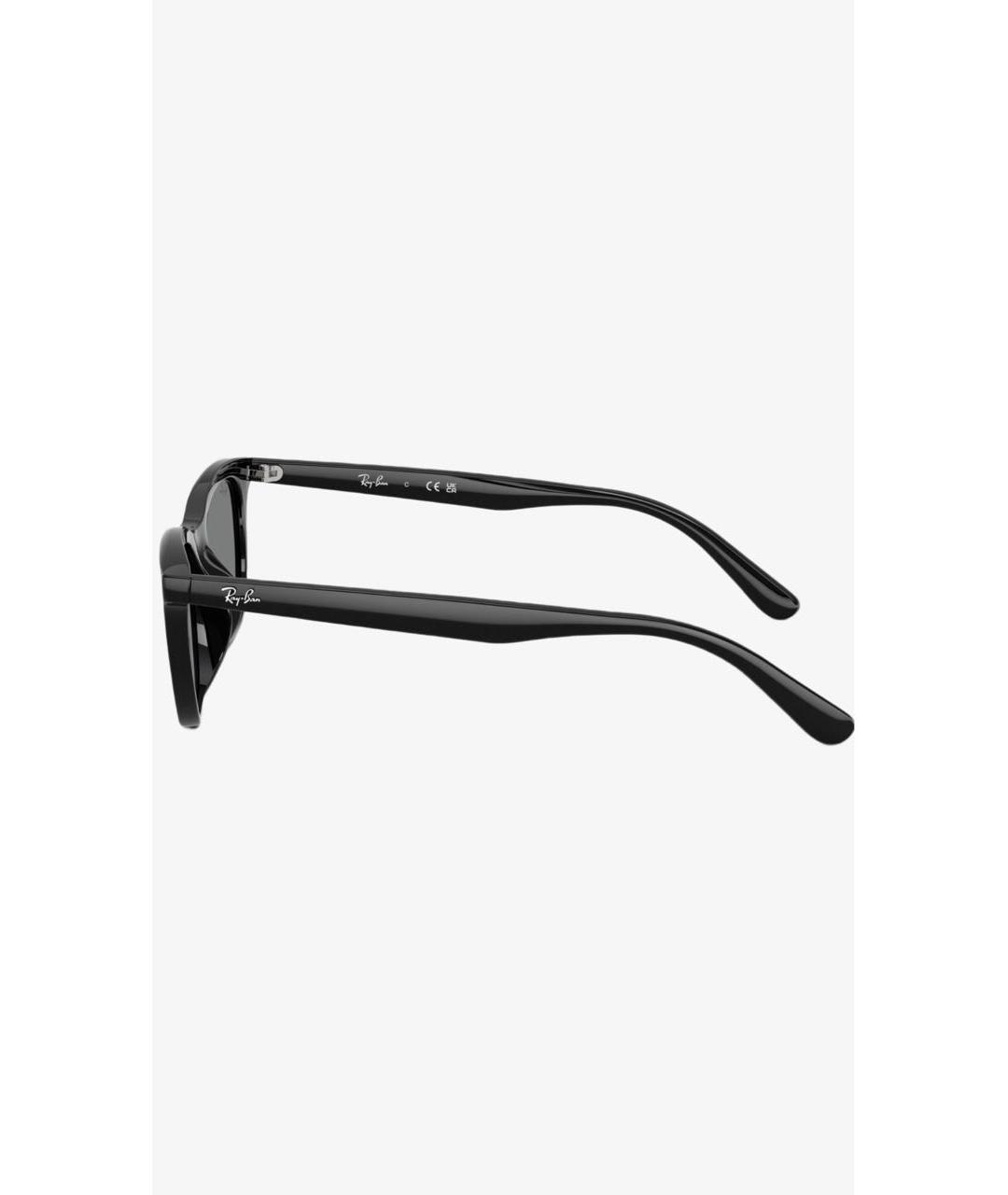 RAY BAN Черные пластиковые солнцезащитные очки, фото 3