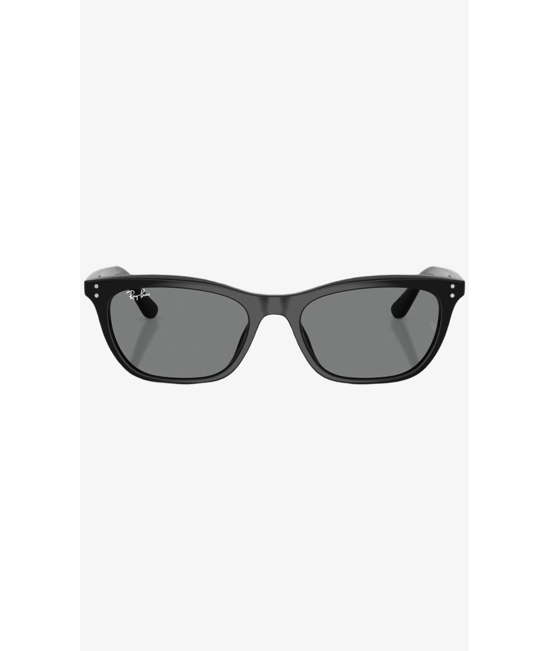 RAY BAN Черные пластиковые солнцезащитные очки, фото 6