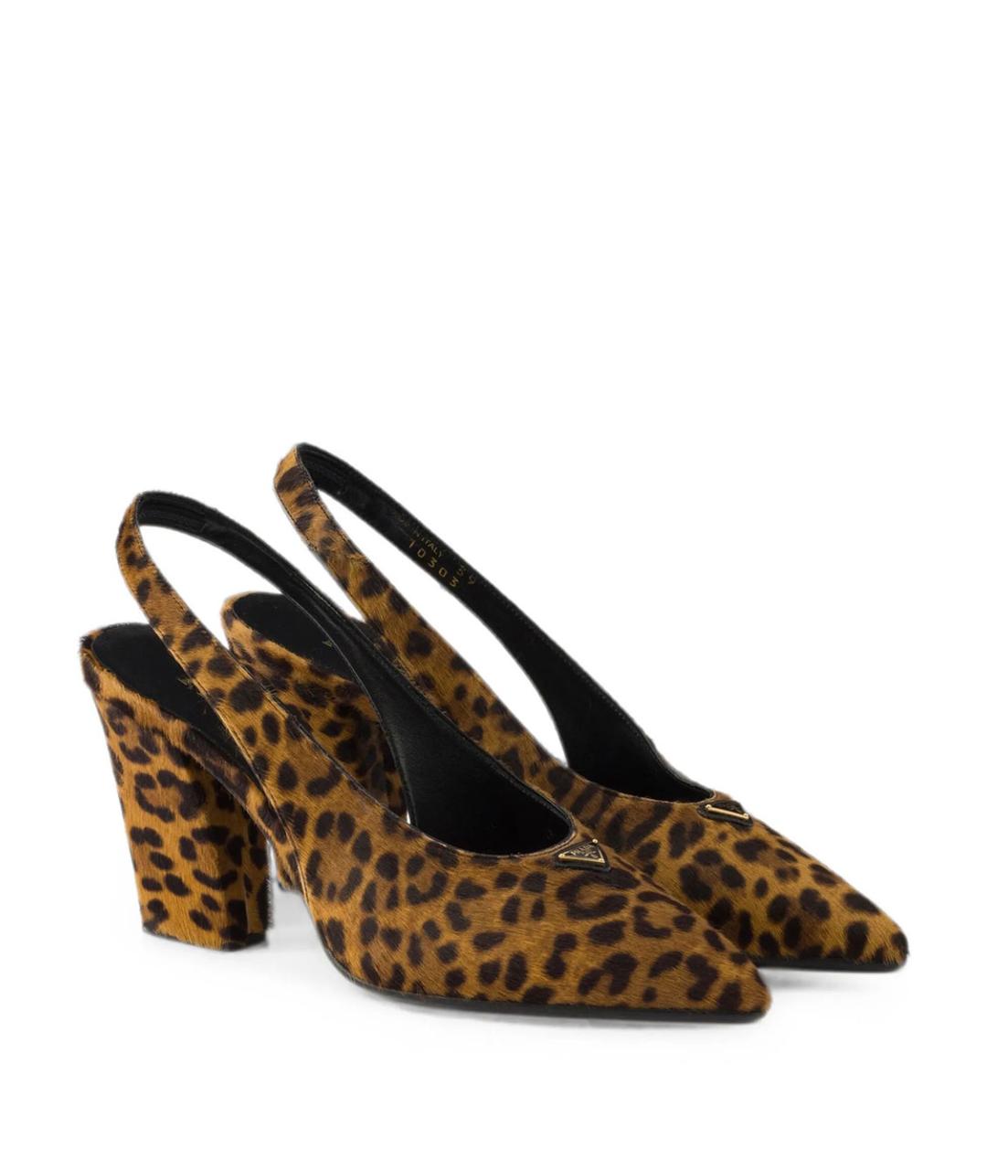PRADA Мульти кожаные туфли, фото 4