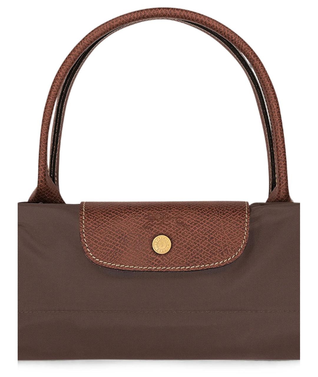 LONGCHAMP Коричневая синтетическая сумка тоут, фото 7