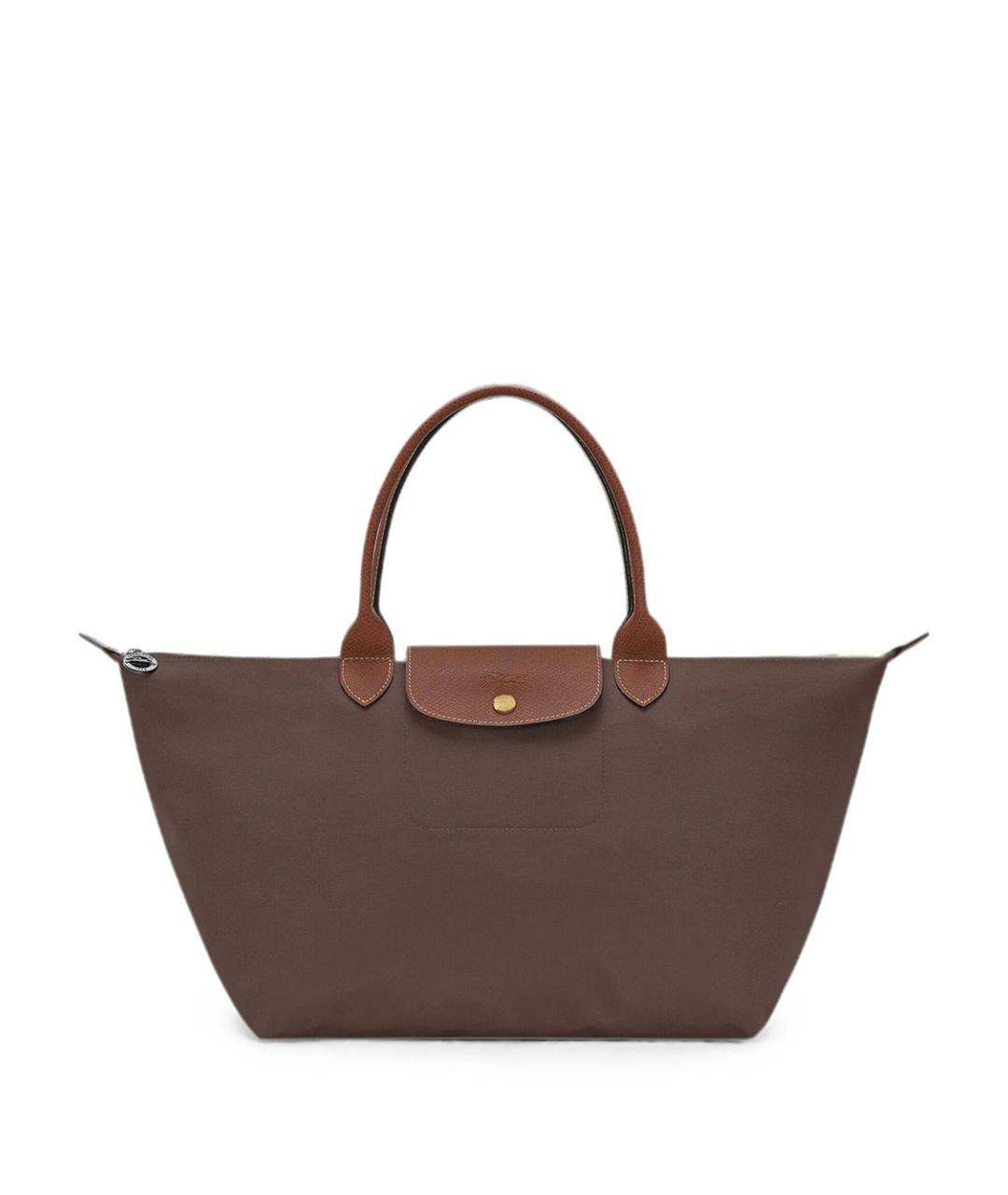 LONGCHAMP Коричневая синтетическая сумка тоут, фото 1