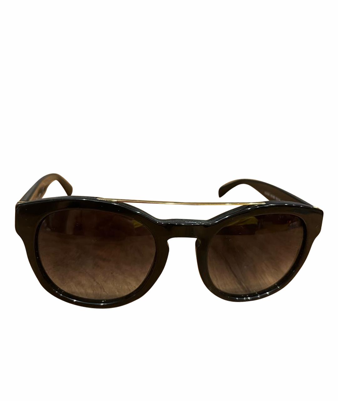 DOLCE&GABBANA Черные пластиковые солнцезащитные очки, фото 1