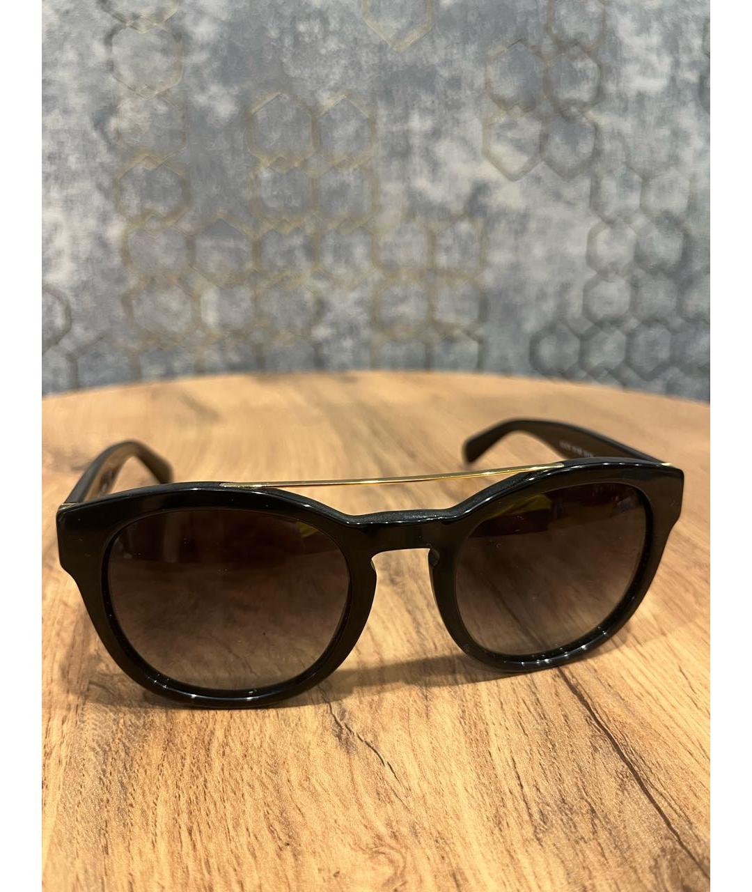 DOLCE&GABBANA Черные пластиковые солнцезащитные очки, фото 6