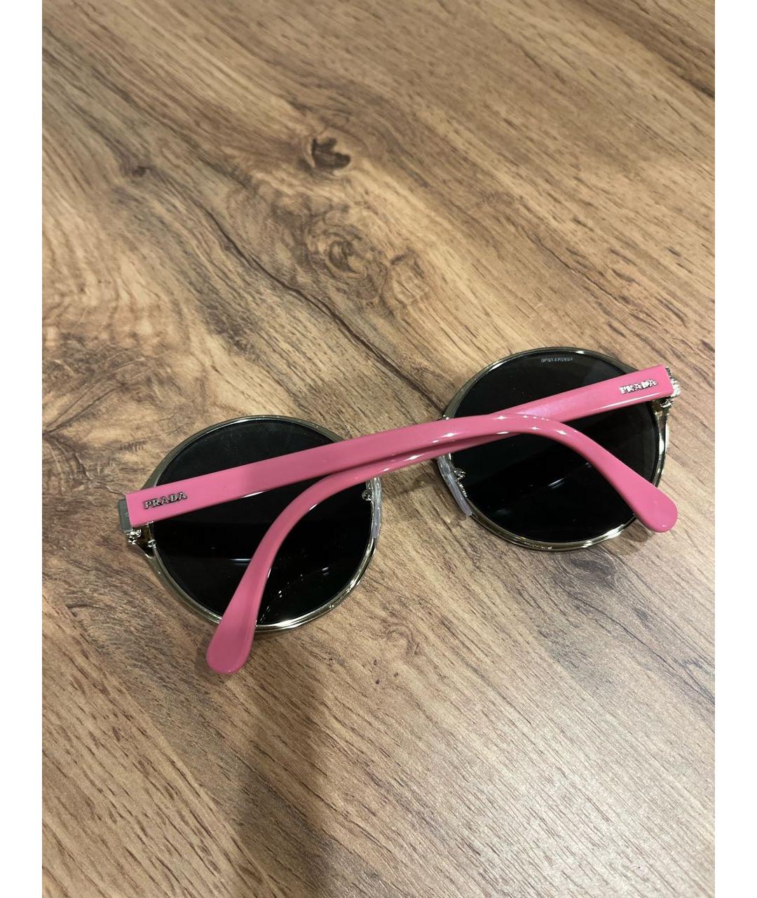PRADA Черные пластиковые солнцезащитные очки, фото 4
