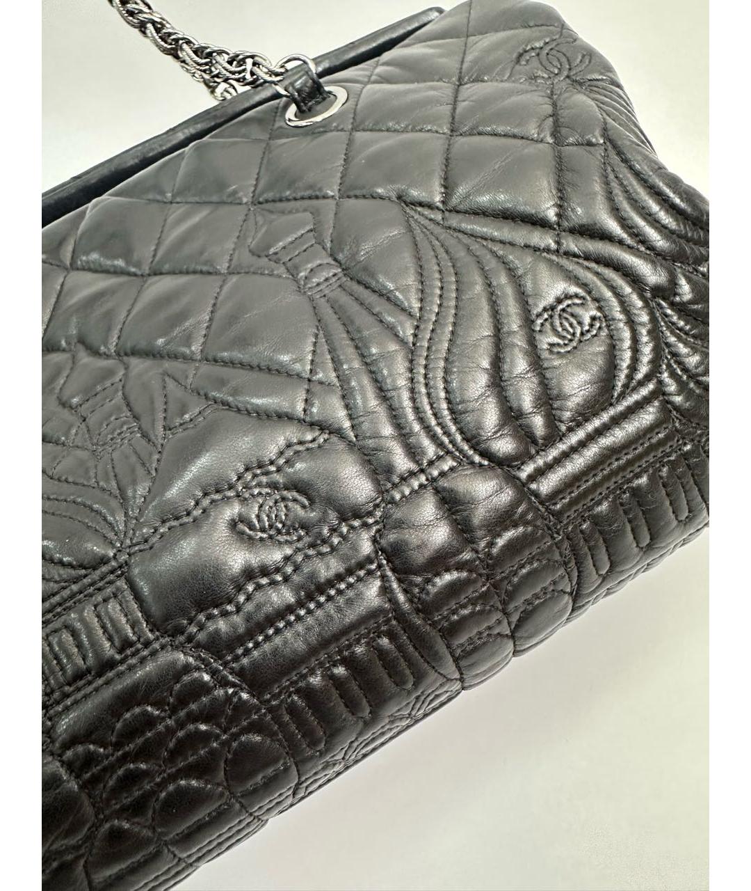 CHANEL Черная кожаная сумка тоут, фото 3