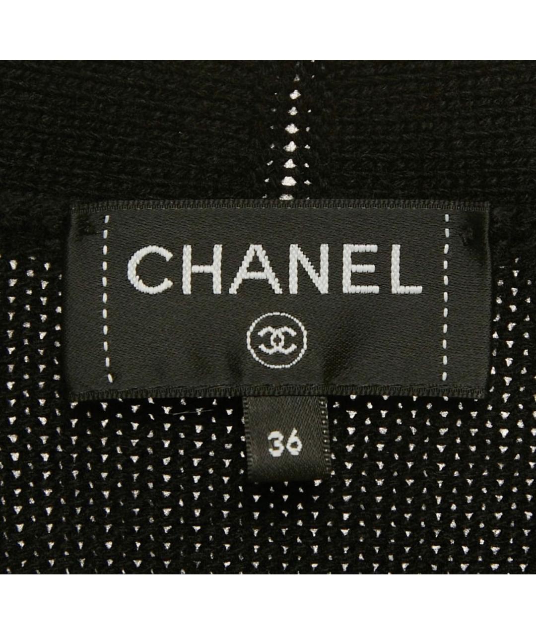 CHANEL Черный кашемировый кардиган, фото 3