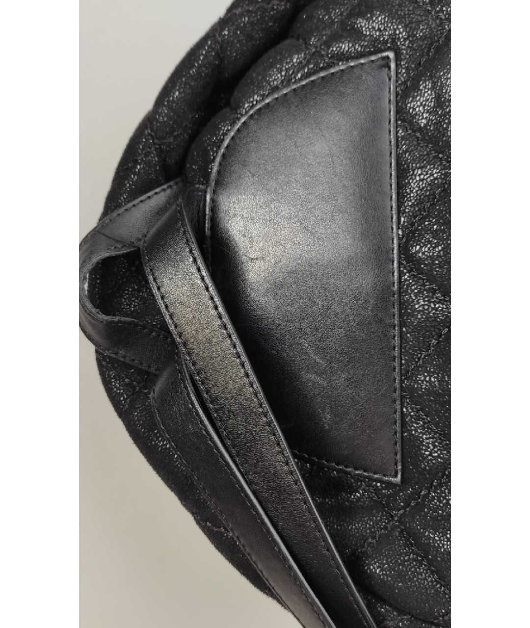 STELLA MCCARTNEY Черный кожаный рюкзак, фото 4