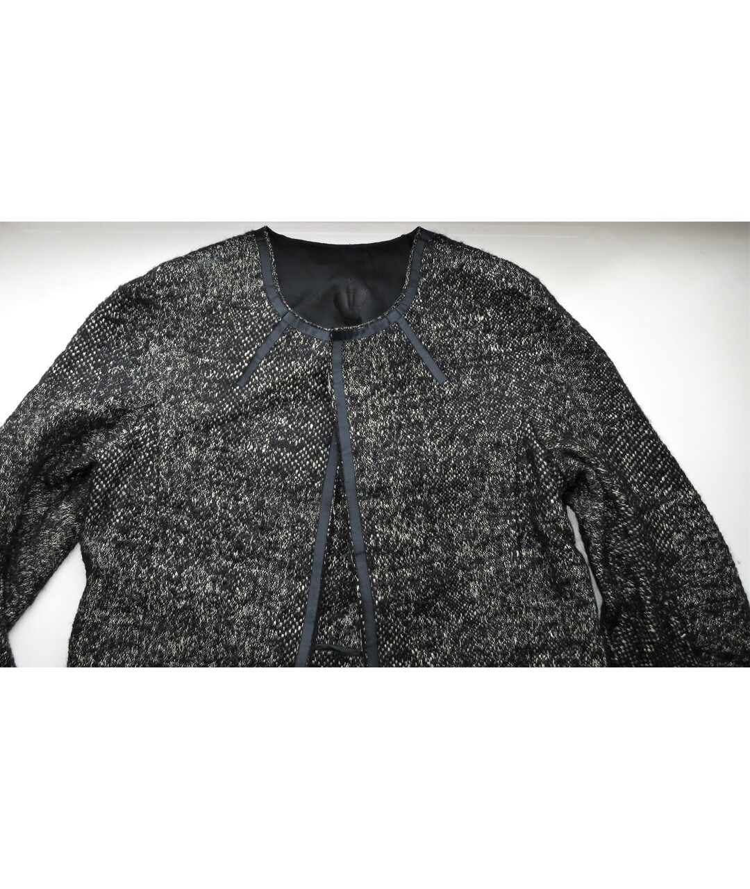 IRFE Черный шерстяной жакет/пиджак, фото 4