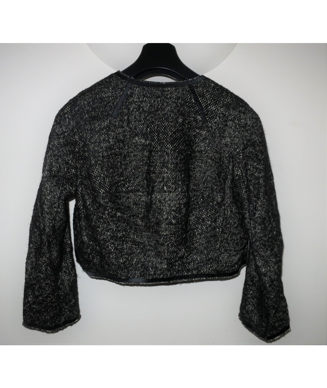 IRFE Черный шерстяной жакет/пиджак, фото 3