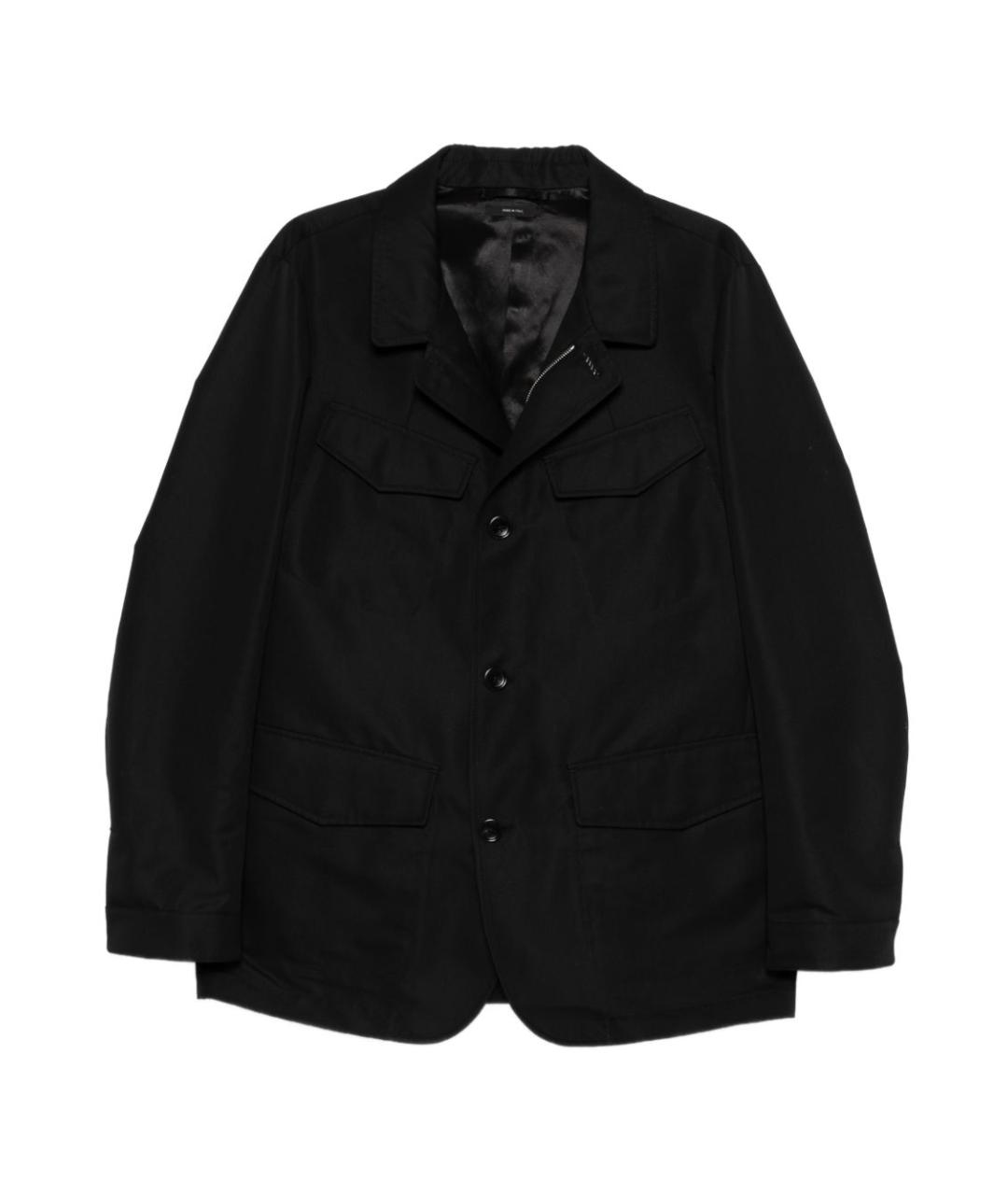 TOM FORD Черная шерстяная куртка, фото 1