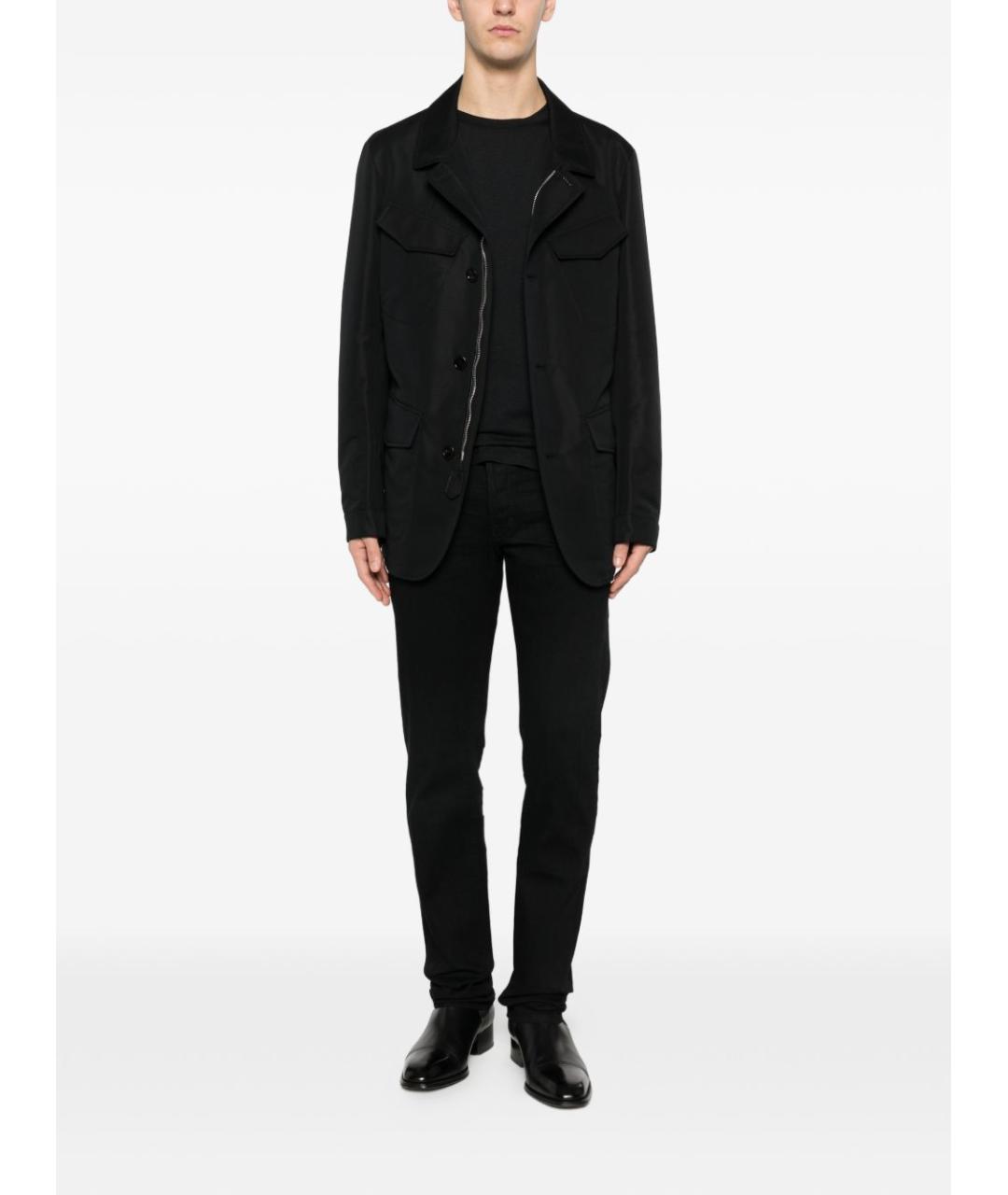 TOM FORD Черная шерстяная куртка, фото 4