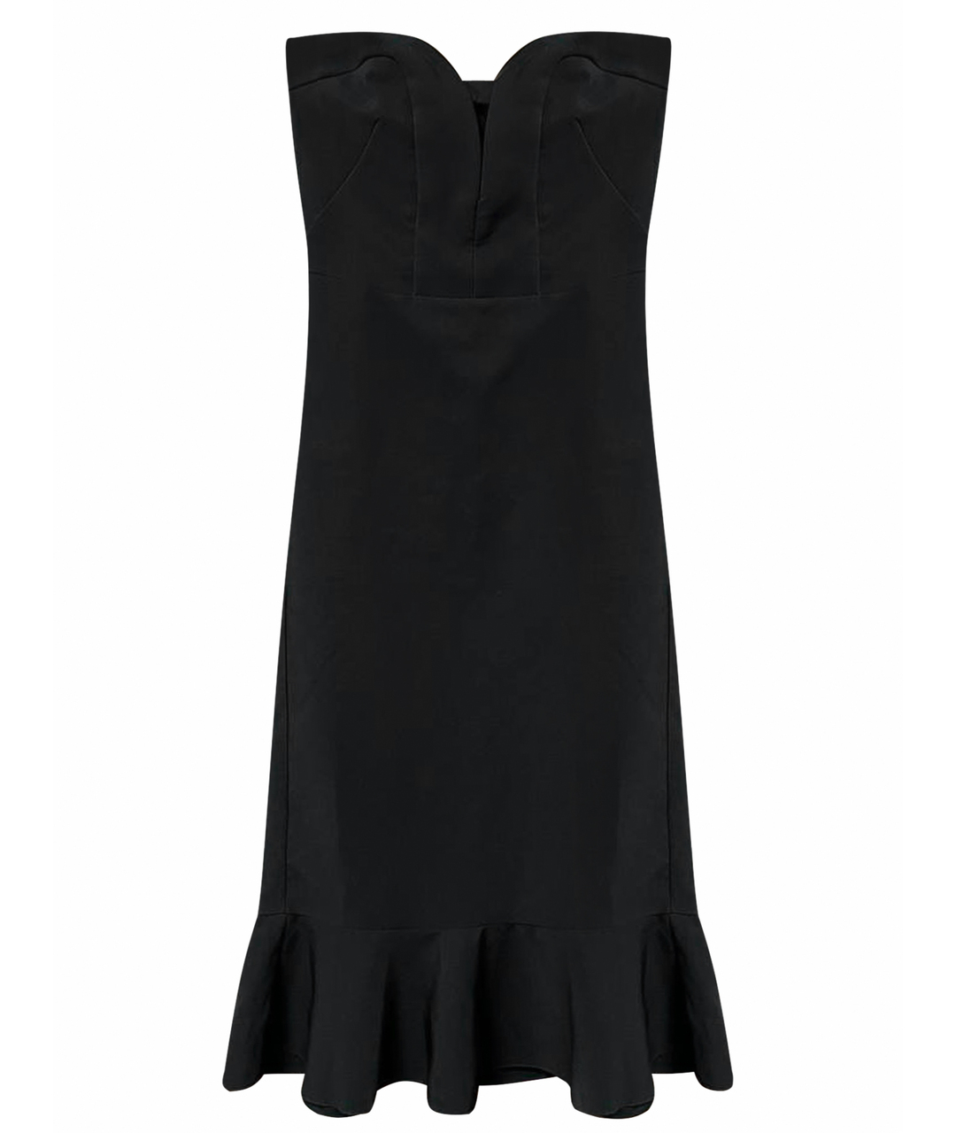 DENNY ROSE Черное хлопко-эластановое коктейльное платье, фото 1