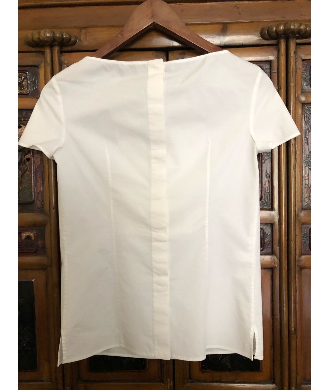 PRADA Белая хлопко-эластановая блузы, фото 2