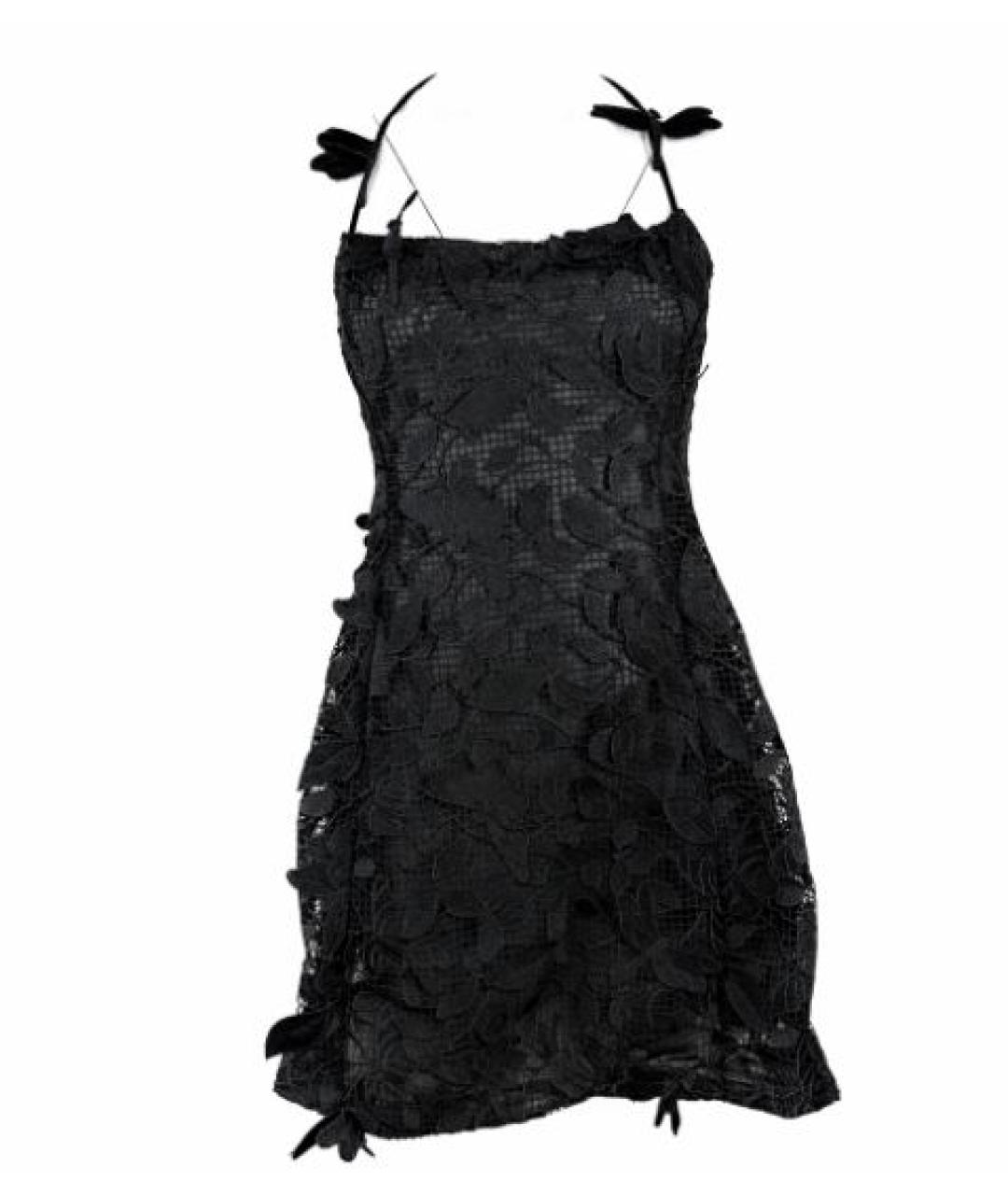 BLUMARINE Черное шелковое повседневное платье, фото 1