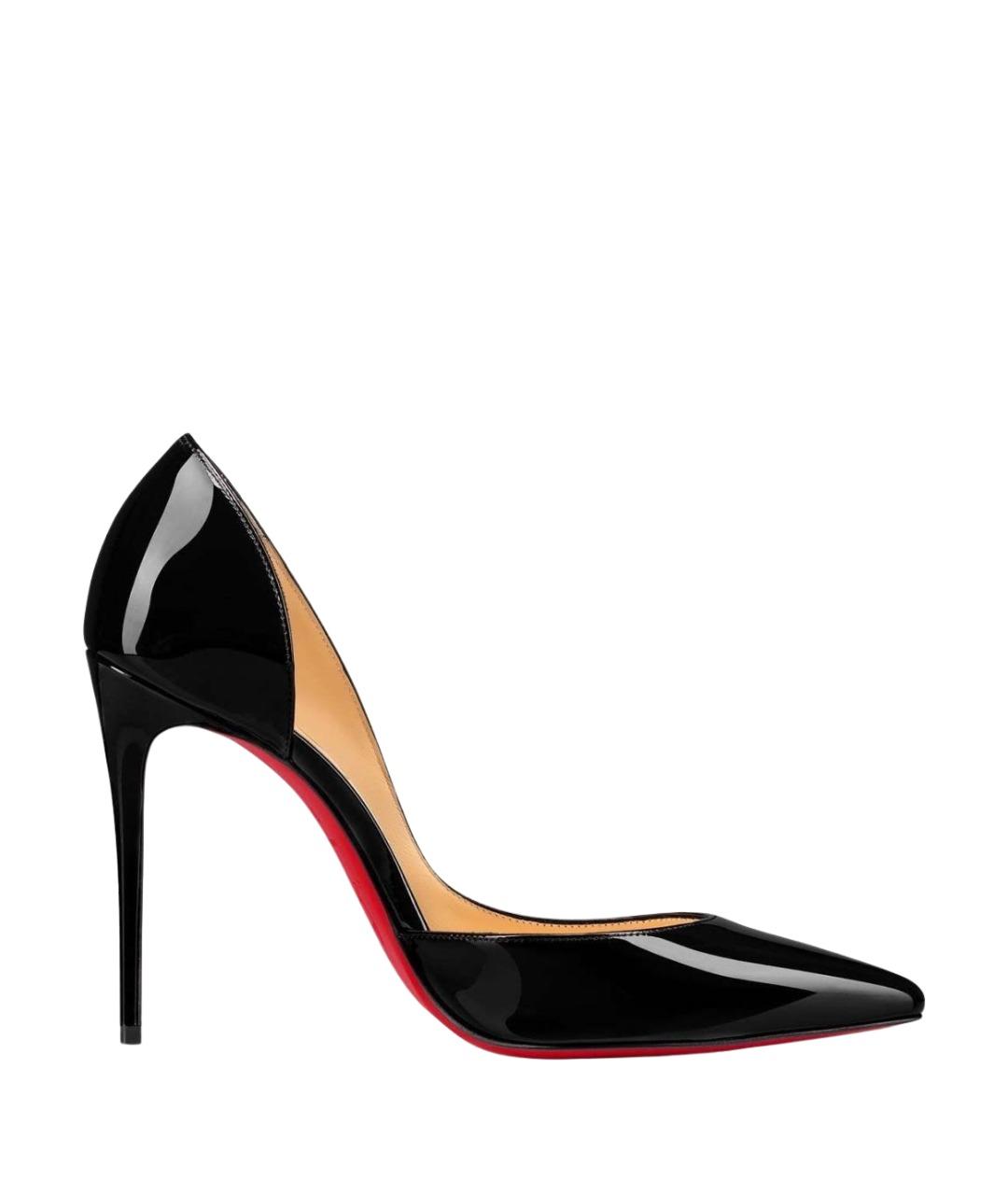 CHRISTIAN LOUBOUTIN Черные туфли из лакированной кожи, фото 1