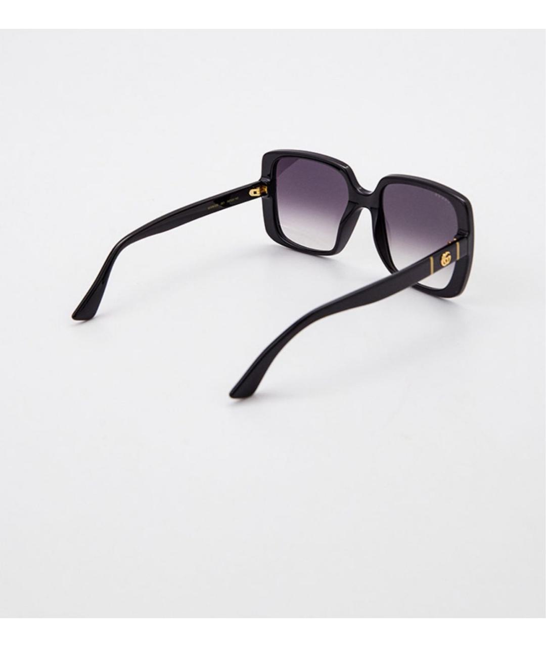 GUCCI Черные пластиковые солнцезащитные очки, фото 2