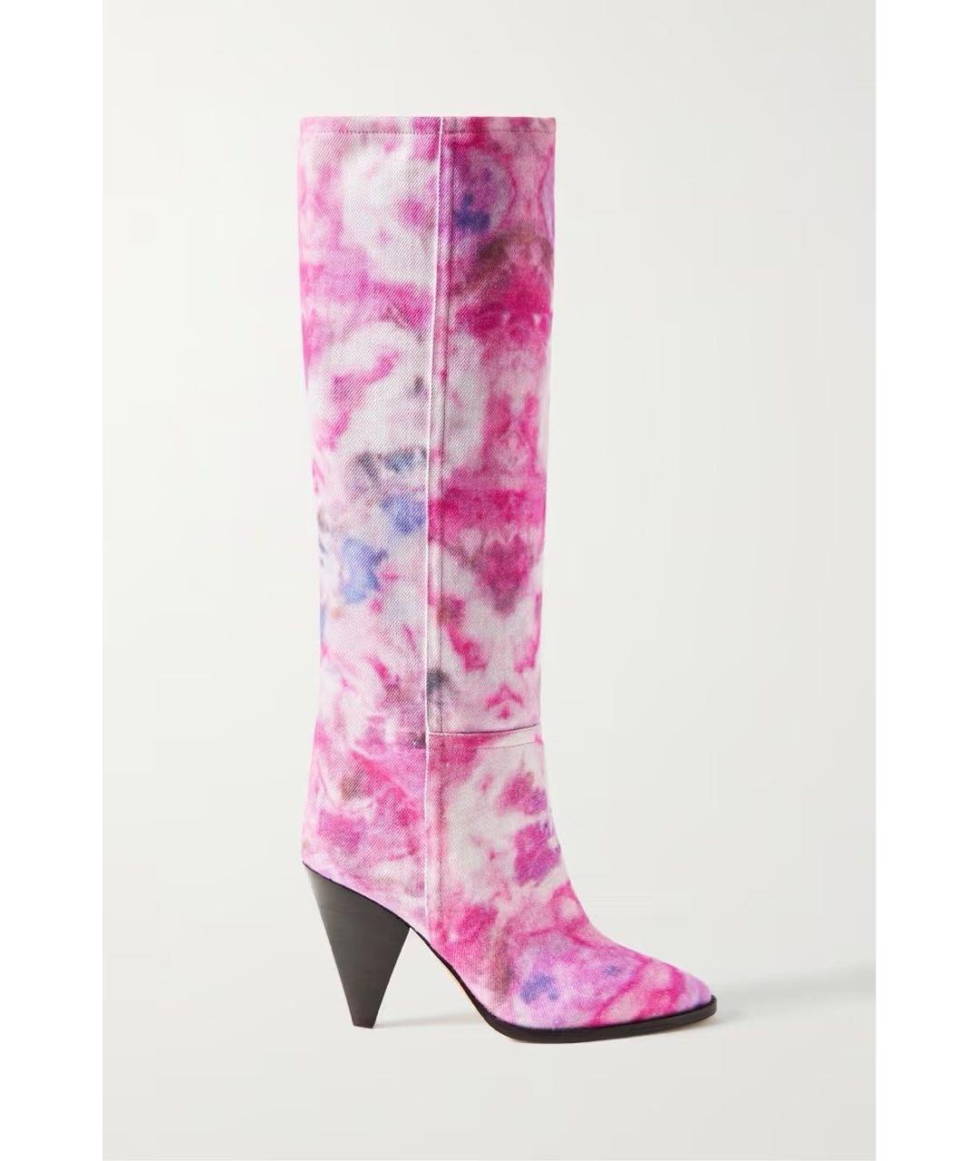 ISABEL MARANT Розовые кожаные сапоги, фото 5