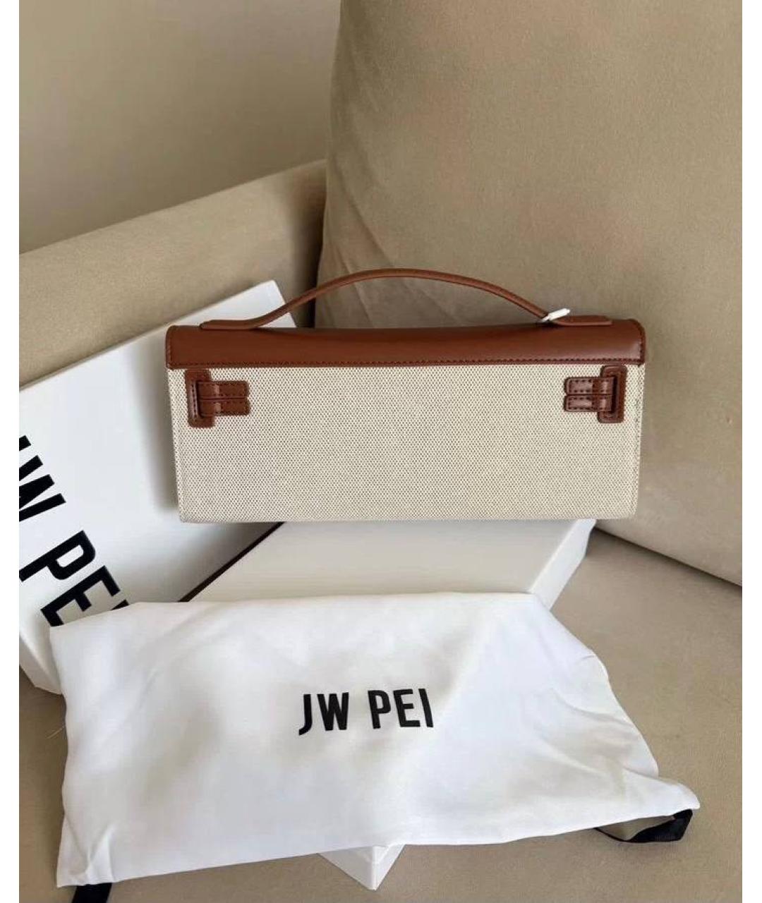 JW PEI Коричневая канва сумка с короткими ручками, фото 3