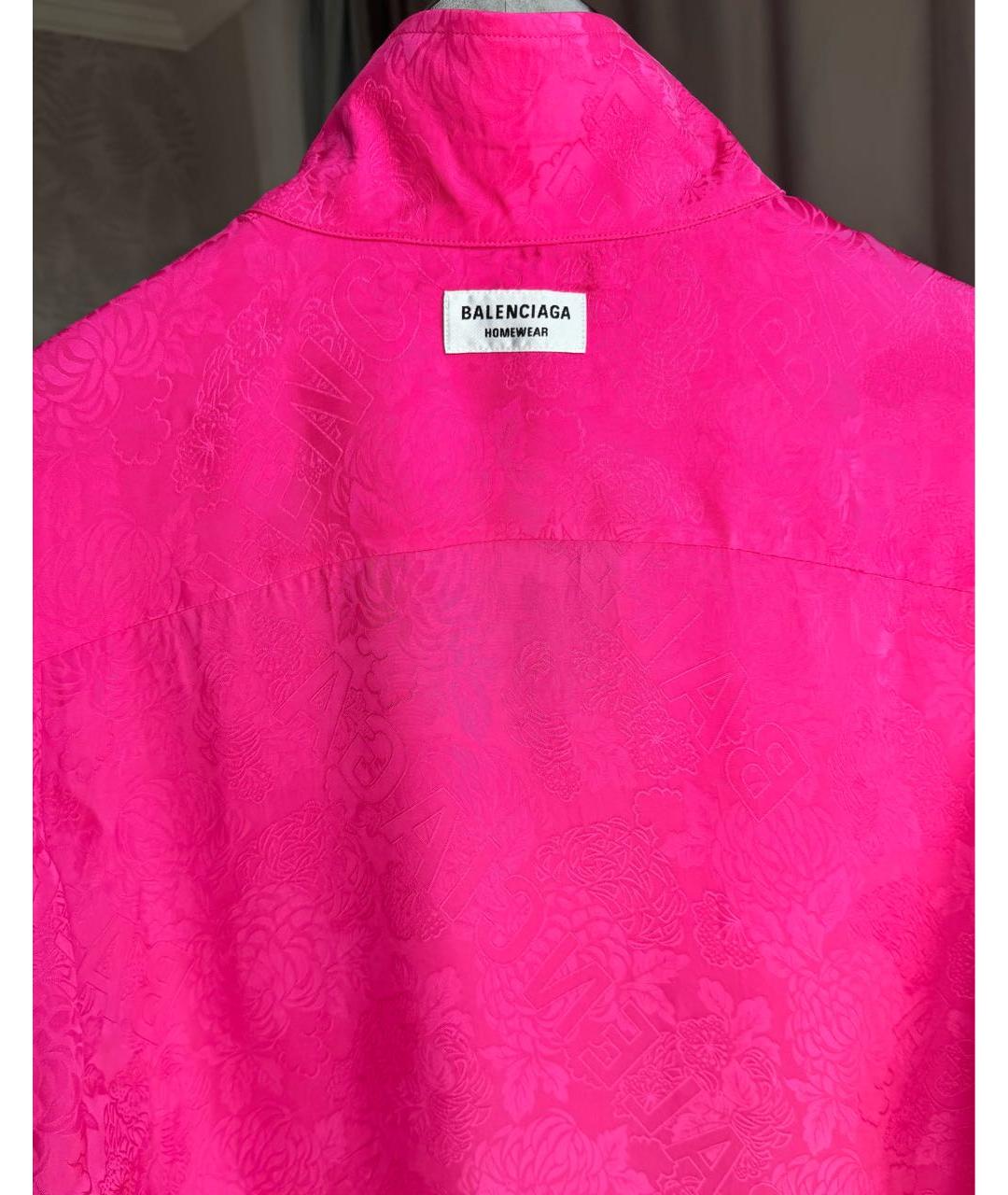 BALENCIAGA Фуксия вискозный костюм с брюками, фото 3