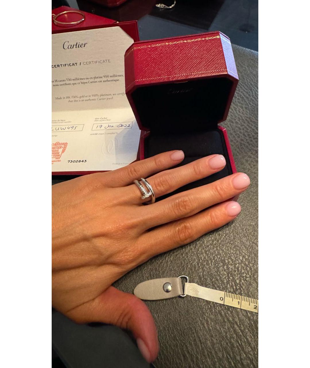 CARTIER Серебряное кольцо из белого золота, фото 7