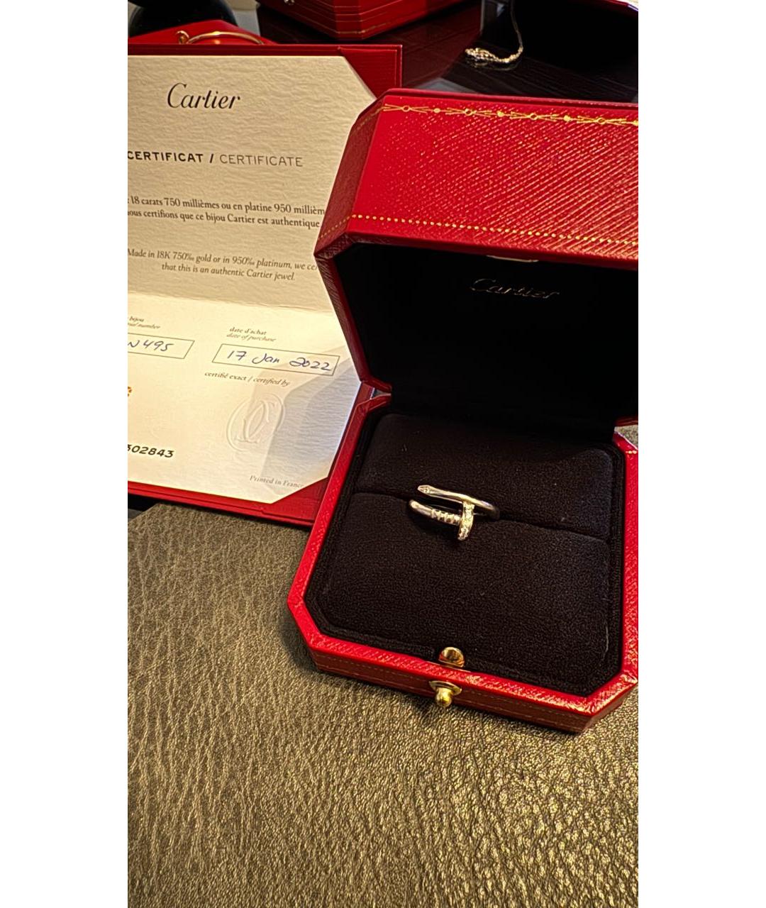 CARTIER Серебряное кольцо из белого золота, фото 6