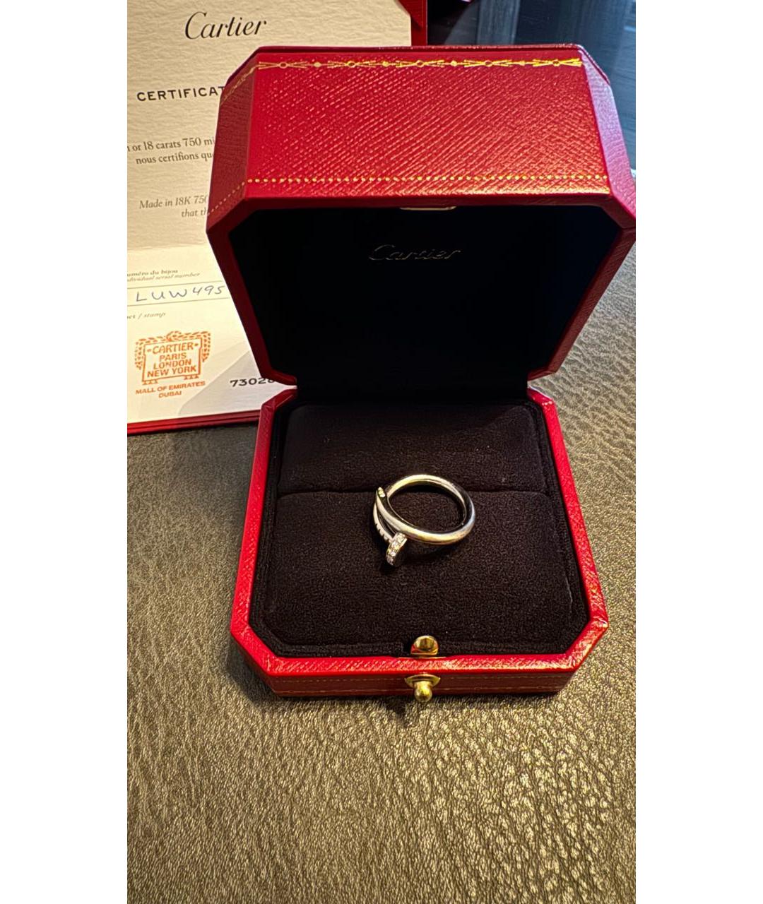 CARTIER Серебряное кольцо из белого золота, фото 3