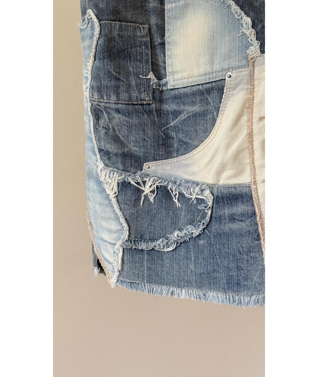 ISABEL MARANT Голубая юбка мини, фото 5