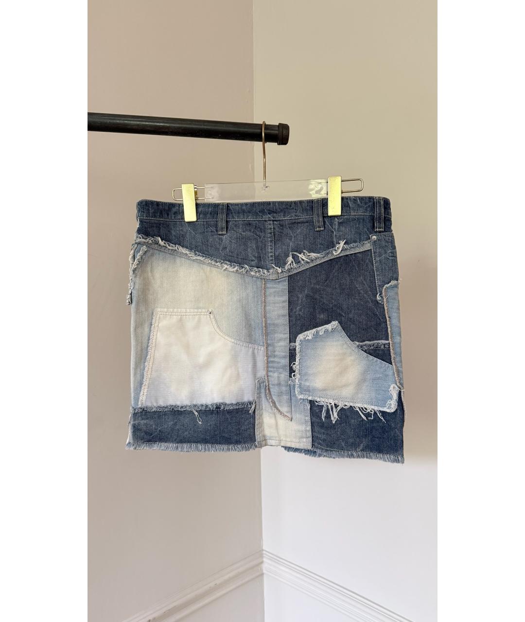 ISABEL MARANT Голубая юбка мини, фото 2