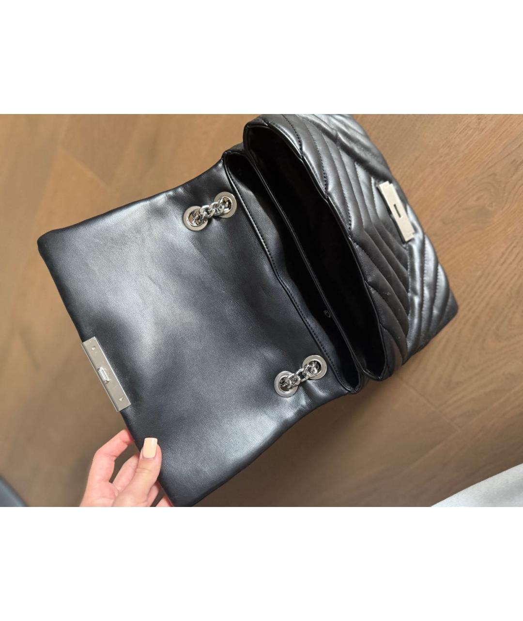 ARMANI EXCHANGE Черная сумка через плечо из искусственной кожи, фото 2