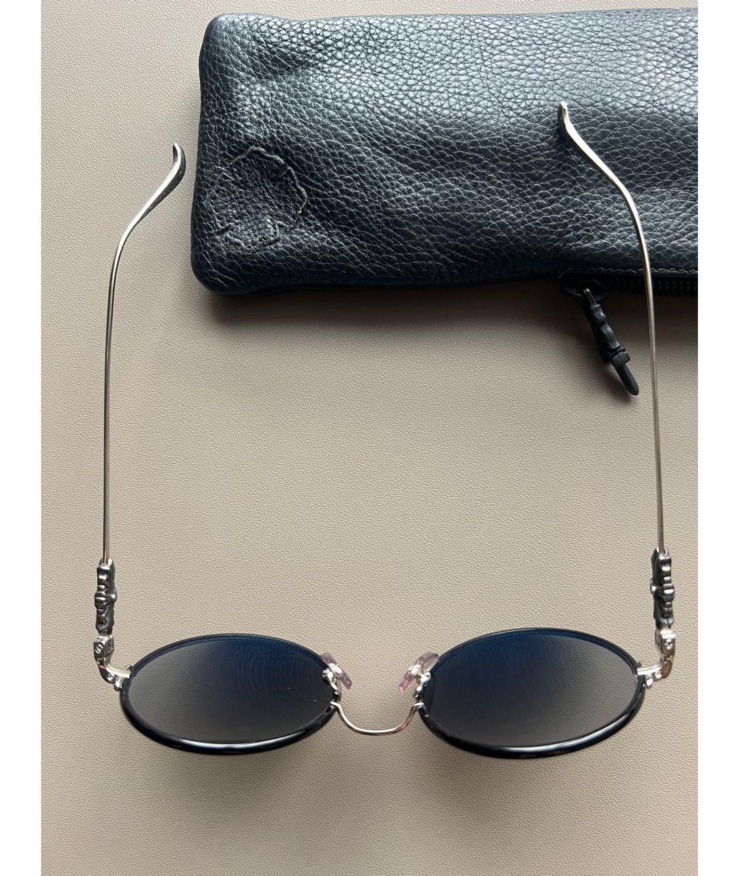 CHROME HEARTS Черные пластиковые солнцезащитные очки, фото 3