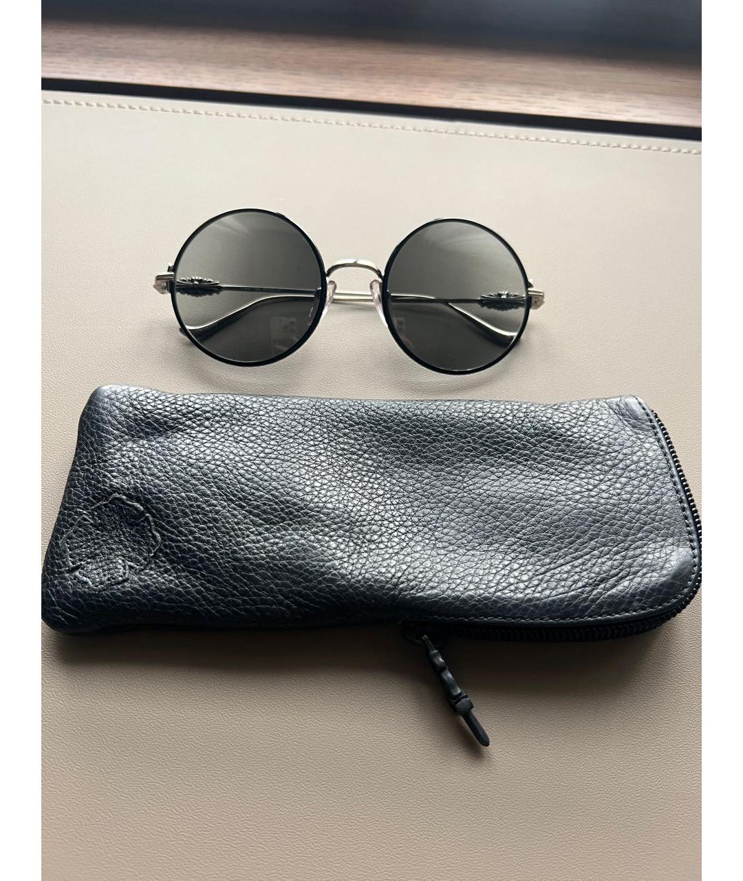CHROME HEARTS Черные пластиковые солнцезащитные очки, фото 4