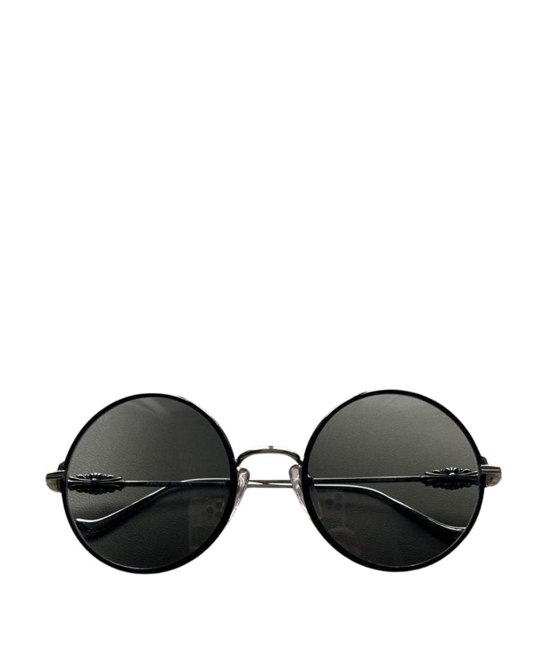 CHROME HEARTS Черные пластиковые солнцезащитные очки, фото 1