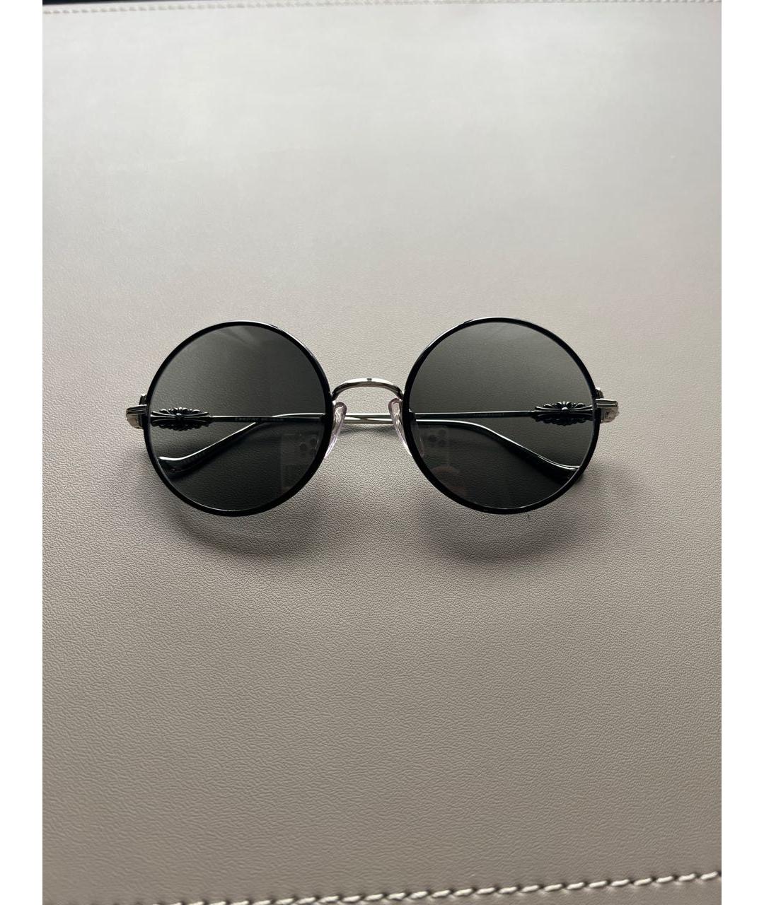 CHROME HEARTS Черные пластиковые солнцезащитные очки, фото 9