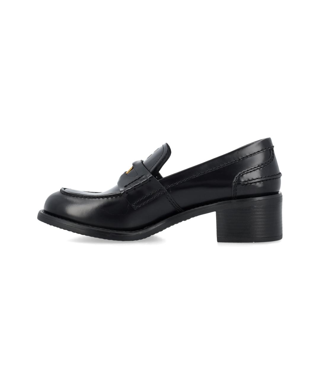 MIU MIU Черные кожаные лоферы, фото 3