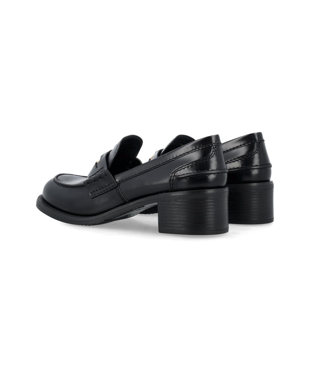MIU MIU Черные кожаные лоферы, фото 4