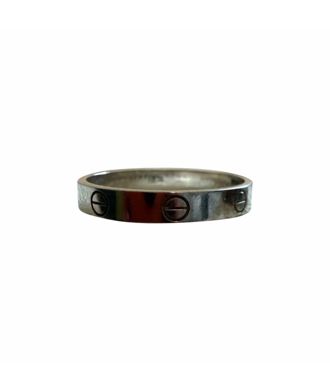 CARTIER Серебряное платиновое кольцо, фото 1