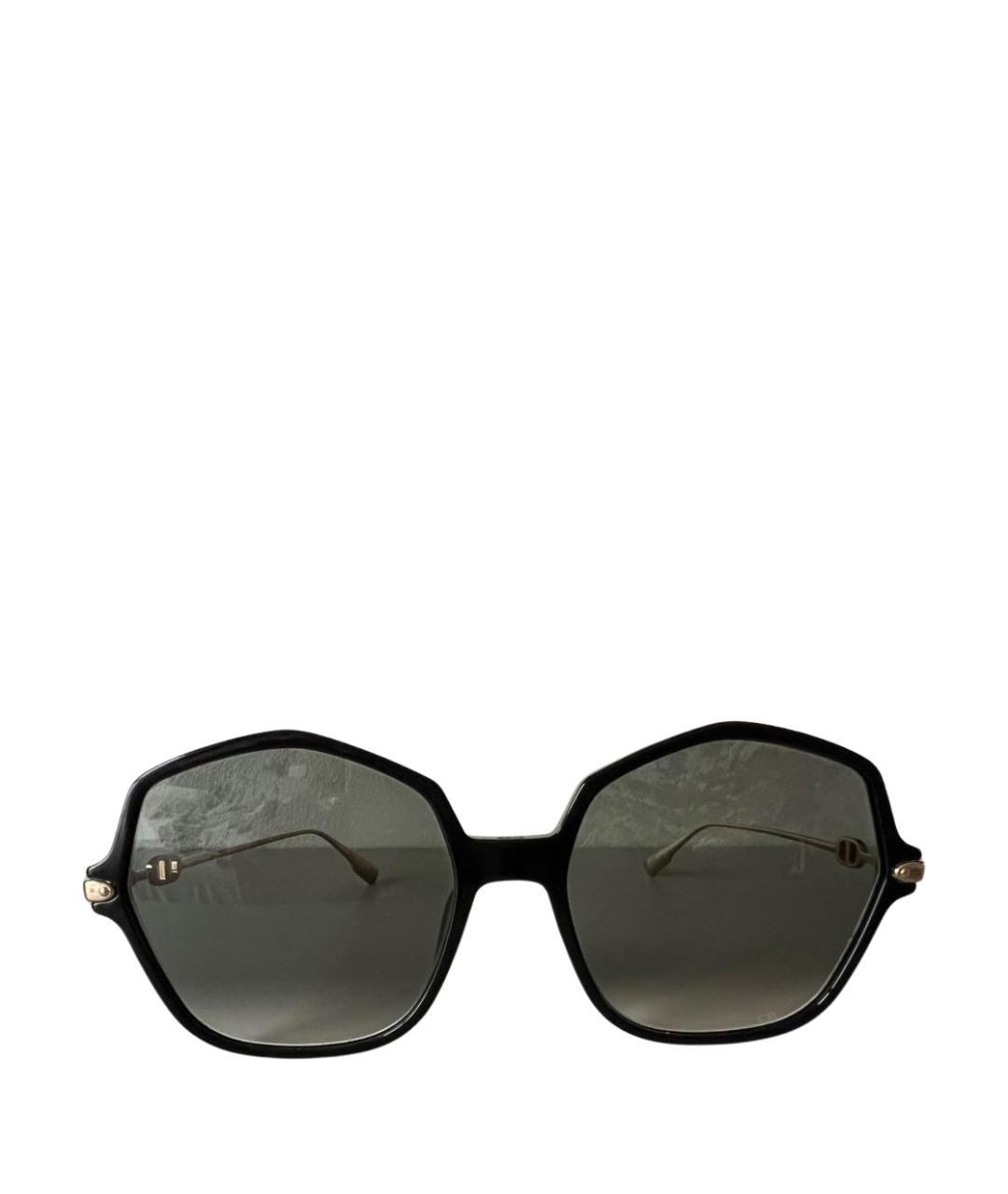 CHRISTIAN DIOR Черные пластиковые солнцезащитные очки, фото 1