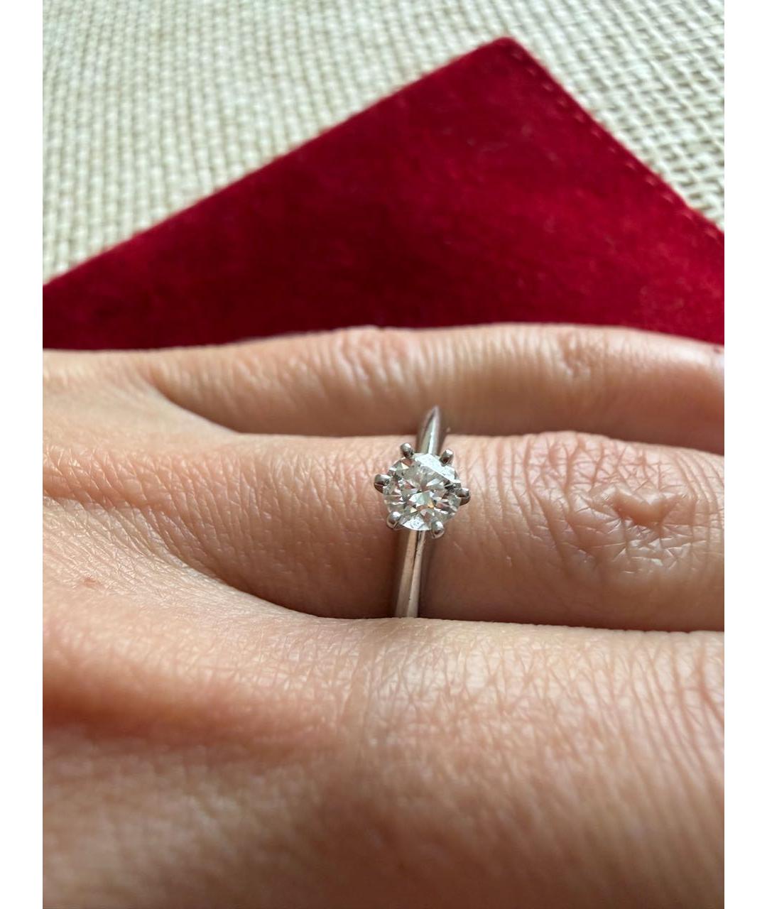 TIFFANY&CO Серебряное платиновое кольцо, фото 4