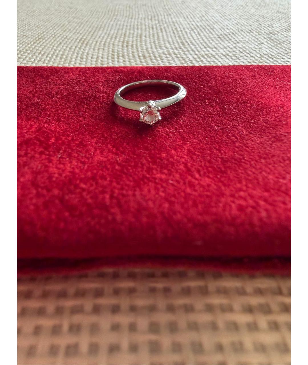 TIFFANY&CO Серебряное платиновое кольцо, фото 6