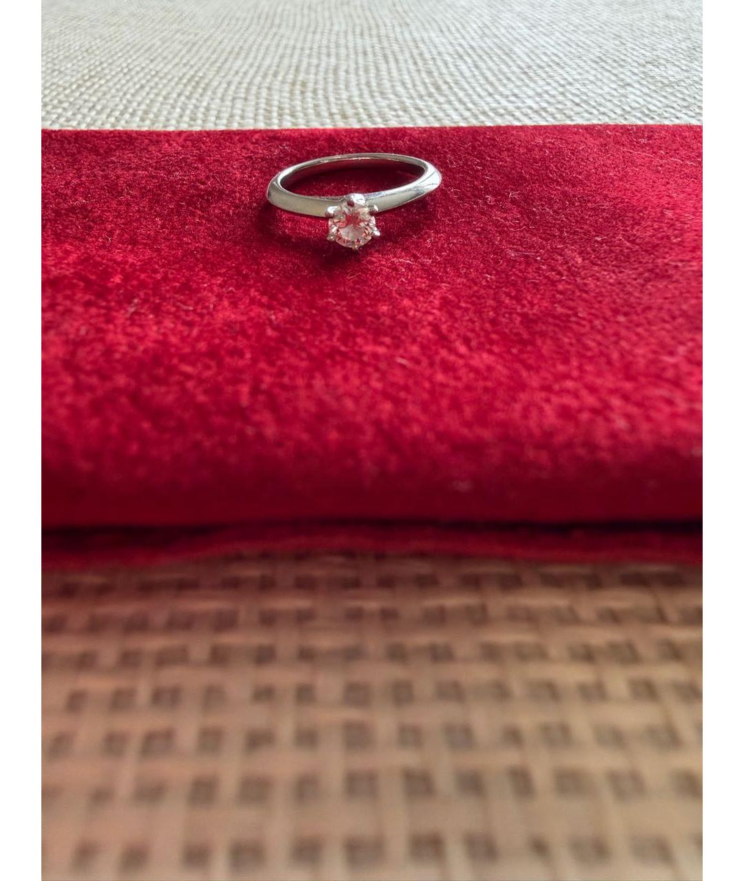 TIFFANY&CO Серебряное платиновое кольцо, фото 2