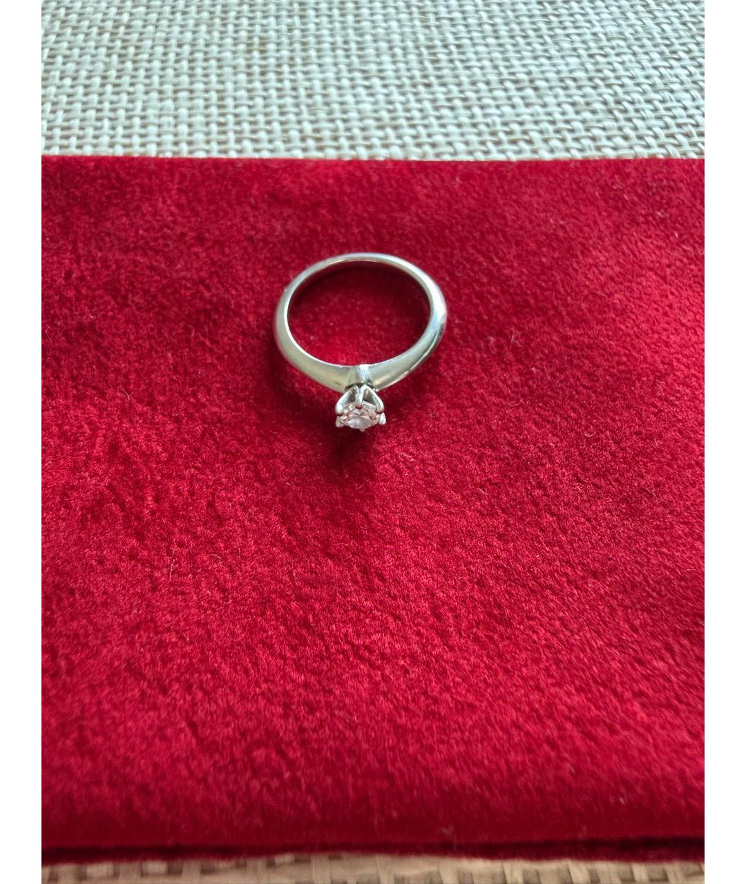 TIFFANY&CO Серебряное платиновое кольцо, фото 8